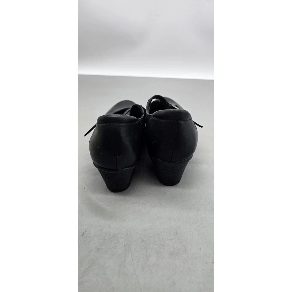 Earth Origins Melody 2018F Womens Black Leather Mary Jane Heels Shoes 6M